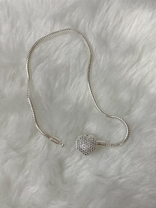 Pulseira Berloqueira Coração Polido