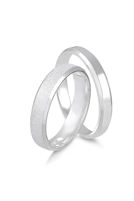 Par de Alianças de Namoro Lume 4MM & Merida 3MM