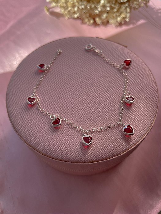 Pulseira Coração com Zircônia