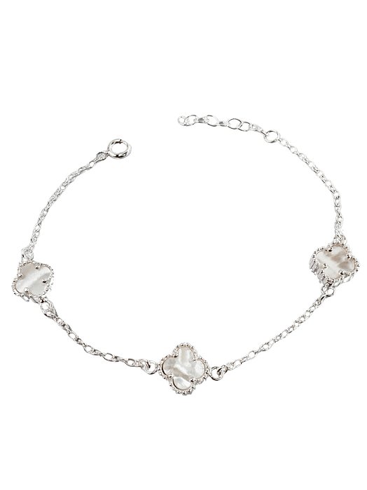 Pulseira Clover Trio 10mm Madrepérola