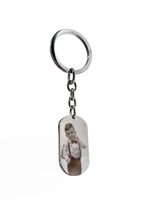 Chaveiro Aço Inox Personalizado Foto