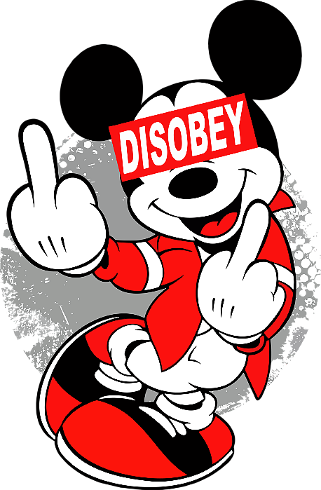 Mickey Disobey DTF