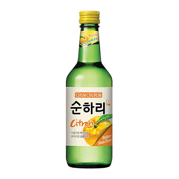 Soju Importado Chum-Churum Lotte Sabor Cidra - 360Ml