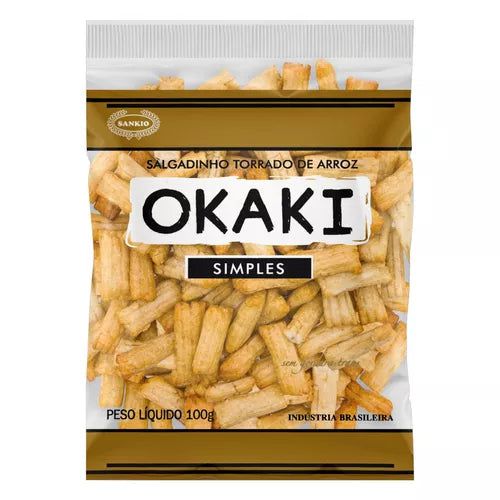 Salgadinho De Arroz Okaki Simples Sankio Pacote 100G