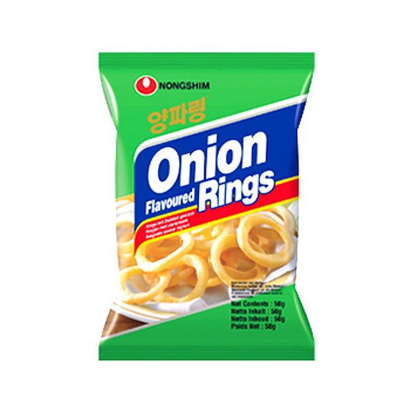 Salgadinho Coreano Cebola Onion Flavored Rings Cebola - 50 Gramas