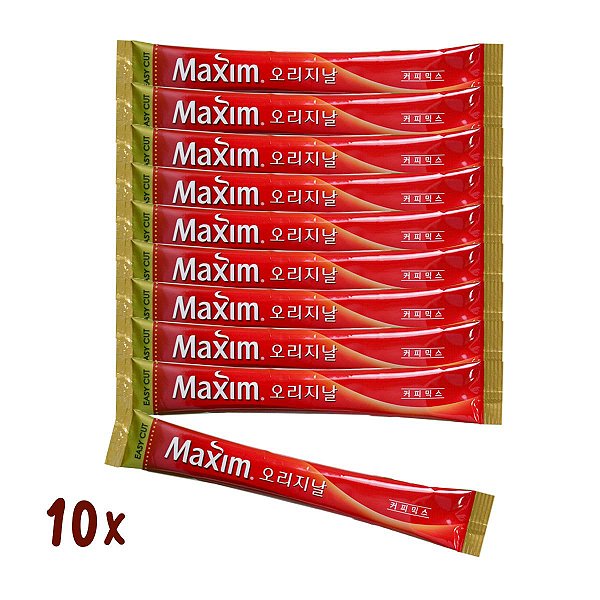 Café Pronto Solúvel Coffee Maxim Coreano Tradicional 12G - 10 Sachês