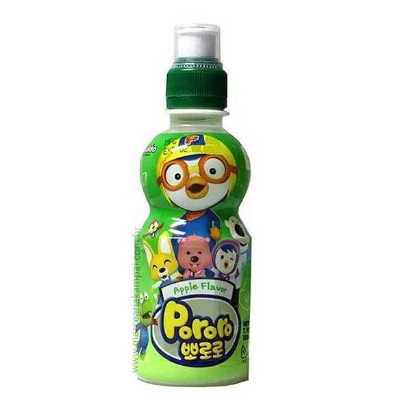 Suco Pororo- Apple Flavor Drink- Maçã Verde- 235Ml