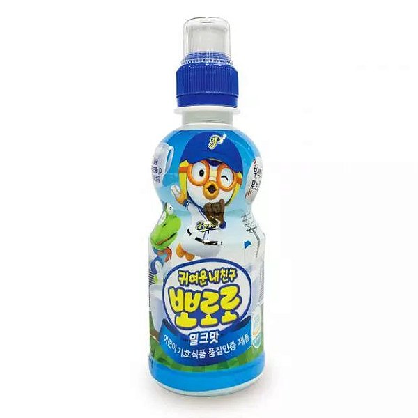 Suco Pororo Milk-Bebida De Frutas Coreana- Leite 235Ml