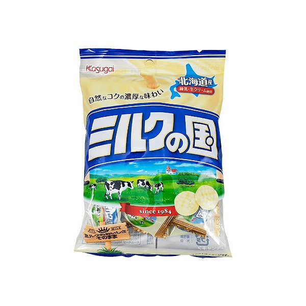 Bala De Leite Japonesa- Milk No Kuni Candy Kasugai- 120G
