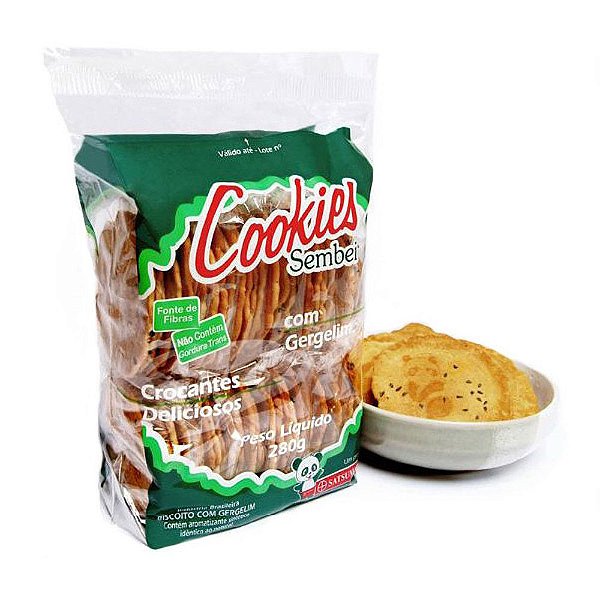 Biscoito Doce Sabor Gergelim Cookies Sembei 260G