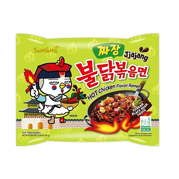 Lamen Coreano Samyang Soja Preta Jjajang Buldak 130g
