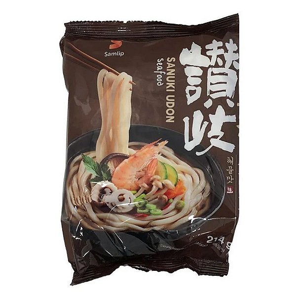 Macarrão Udon Coreano Seafood Frutos Do Mar Samlip Sanuki
