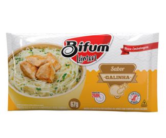 Macarrão Instantâneo De Arroz Lámen Sabor Galinha Bifum 67G