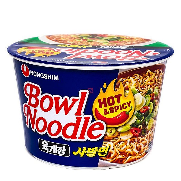 Lamen Coreano Yukhejang Noodle Sopa Apimentado Nongshim 100g