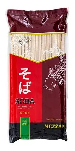 MACARRÃO SOBA DE TRIGO SARRACENO MEZZANI-500 G