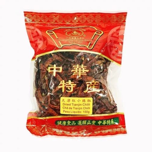 Pimenta Vermelha Desidratada - Tianjin Chilli - 150G