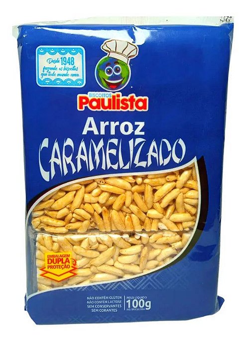 Arroz Caramelizado Okoshi 100G - Paulista