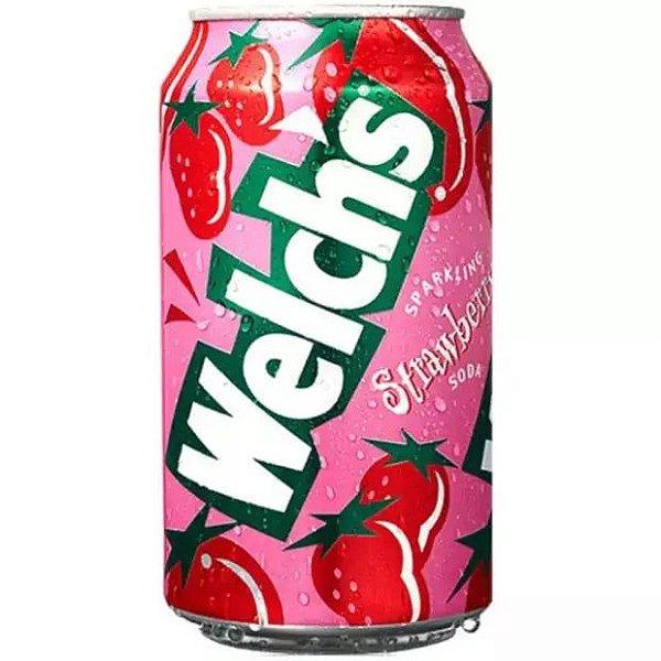 Welch'S Strawberry Soda- Refrigerante Coreano Sabor Morango 355Ml