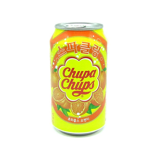 Refrigerante Coreano Sabor Laranja Chupa Chups - 345Ml