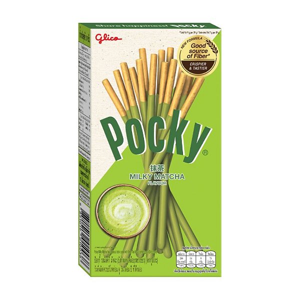 Glico Pocky- Biscoito com Cobertura- Sabor Chá Verde- 35G