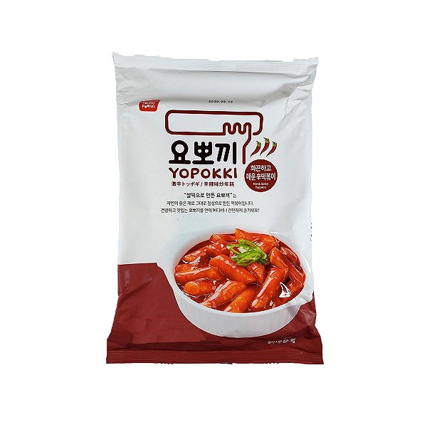 Yopokki Bolinho de Arroz Instantâneo Coreano- Picante Hot Spicy Topokki- 120G