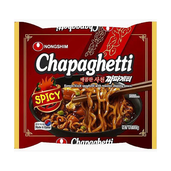 Lamen Coreano Chpaguetti Spicy- Feijão Preto Tostado-137G