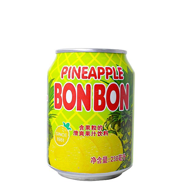 Suco De Abacaxi Com Pedaços Da Fruta- Bon Bon Haitai - 238Ml