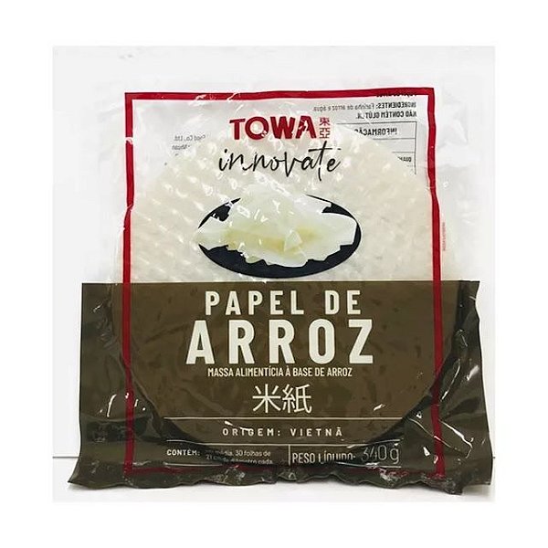 Folha de Arroz (Rice Paper)- Spring Rolls Skin Towa- 340g