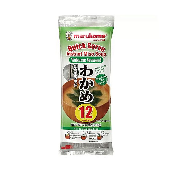 Missoshiru Instantâneo em Sachê com Wakame- 216g