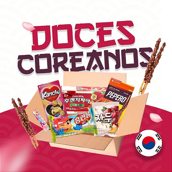 Sweet Box- Box de Doces 100% Coreanos (Imagem Ilustrativa)
