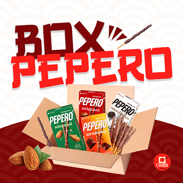 Pepero Box- Kit com 5 peperos (Imagem Ilustrativa)