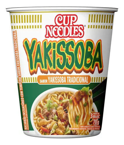 Cup Noodles Nissin Yakisoba 70G Edição Asiática