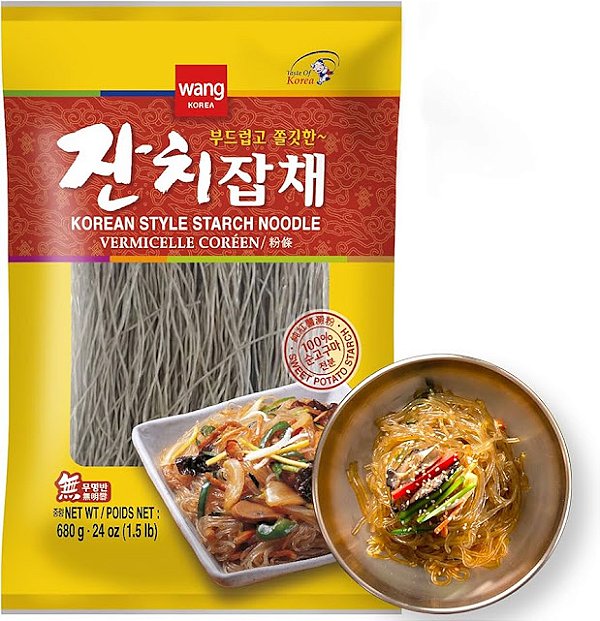 Macarrão De Batata Doce Japchae Noodle Wang - 680g