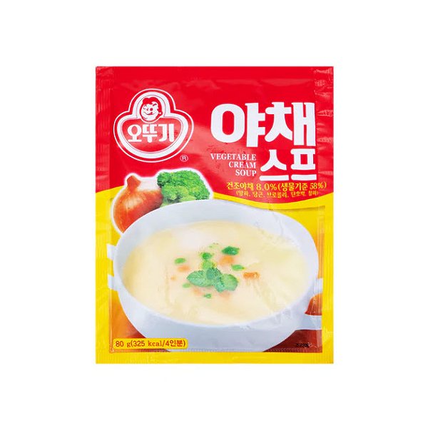 Sopa Coreana Instantânea de Vegetais - Vegetable Cream Soup Ottogi 80g