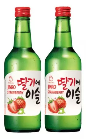Kit 2 Sojus Morango - Jinro 360Ml