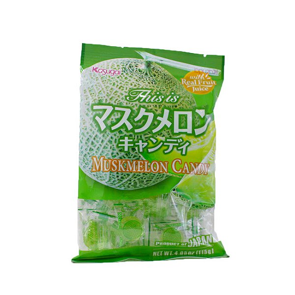 Bala De Melão Japonesa- Muskmelon Candy Kasugai- 120G