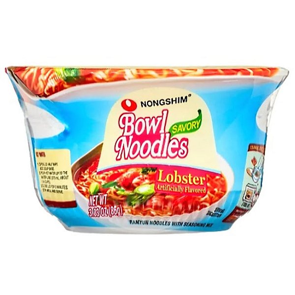 Lamen Bowl Noodle Lobster- Nongshim Lagosta 86g