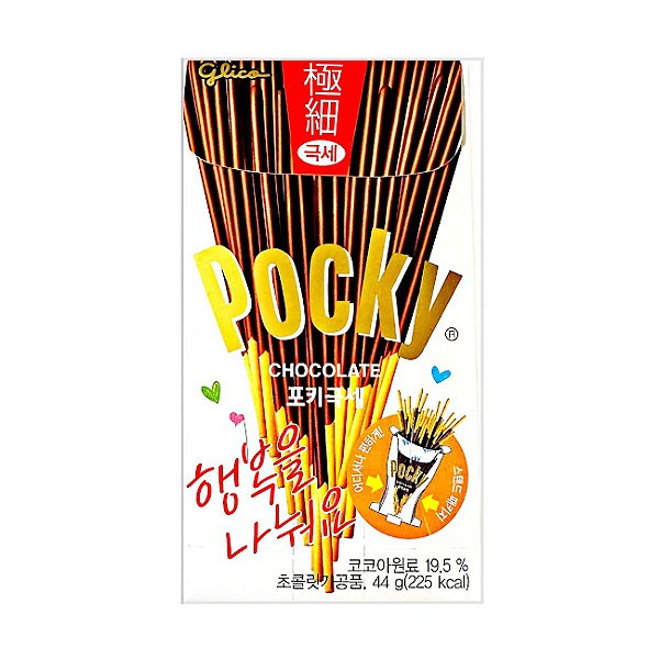 Pocky Biscoito de Palito Thin (fino) - Chocolate - Glico 44g