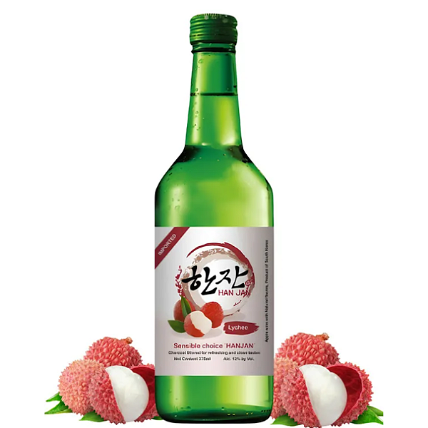 Soju Importado Aroma de Lichia Hanjan Lychee - 375ml