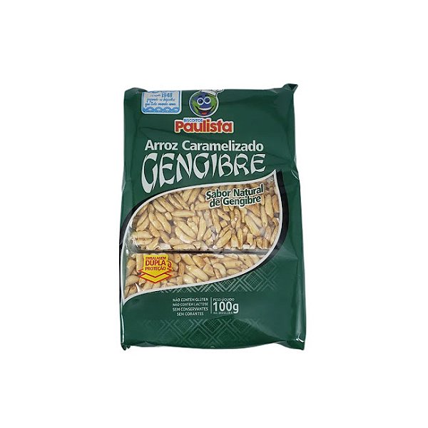 Arroz Caramelizado com Gengibre Paulista 100g