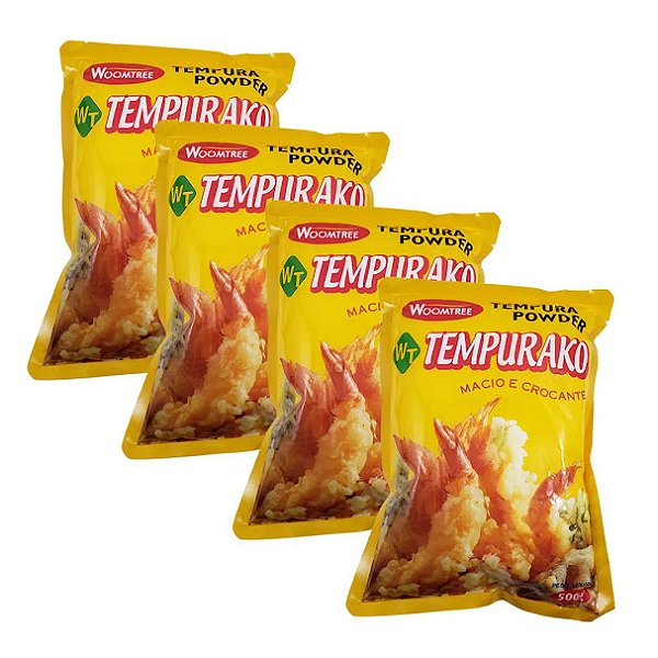 Kit 4 Farinhas Especiais para Tempurá – Woomtree Tempurako 500 g