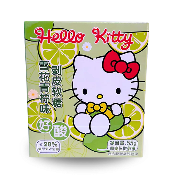 Bala de Goma Sabor Limão Hello Kitty Sanrio – 55g