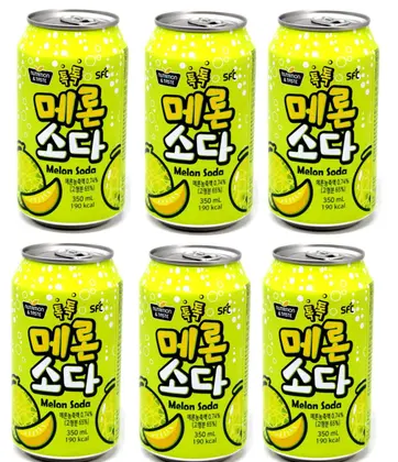 Kit 6 Refrigerante Coreano Sabor Melão Nutriton & Taste – 350mL