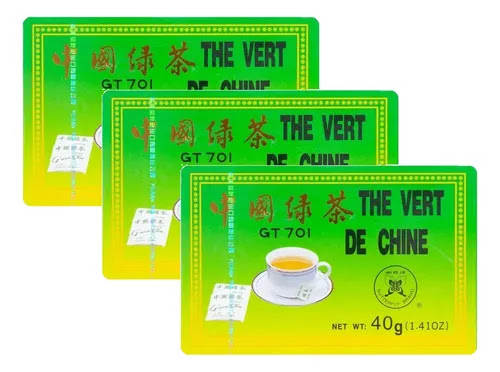 Kit 3 Chá Verde Fujian - 20 Sachês (40gramas)