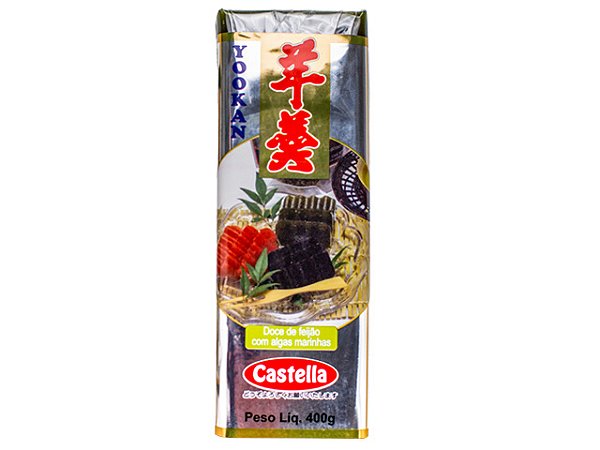 Yookan Doce De Feijão Com Algas Marinhas- 400G Castella