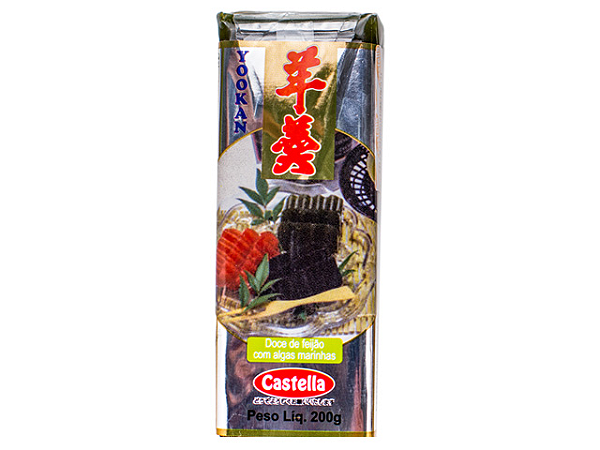Yookan Preto- Doce De Feijão Com Algas Marinhas- 200G Castella