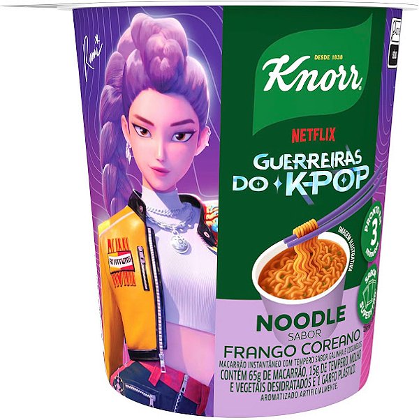 Noodles Knorr Guerreiras do K-Pop – Sabor Frango Coreano 85g