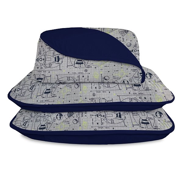 Jogo de Cama Galaxia 3Pçs - Brilha no escuro