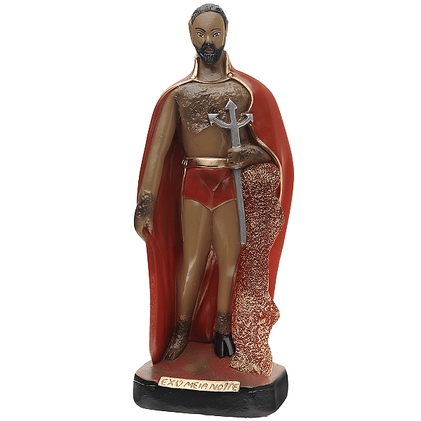 Imagem Exú Meia Noite de 20cm