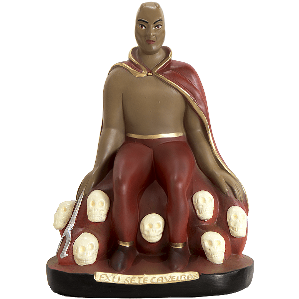 Imagem Exú Sete Caveiras de 20cm